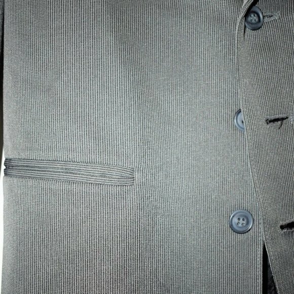 Public Notices Gray Striped Suit Jacket Size 16R - Picture 3 of 5